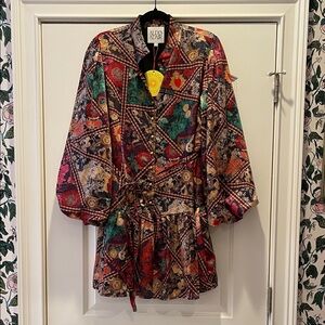 Alden Adair Adele Dress in Royalty Print NWT Size Large